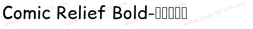 Comic Relief Bold字体转换